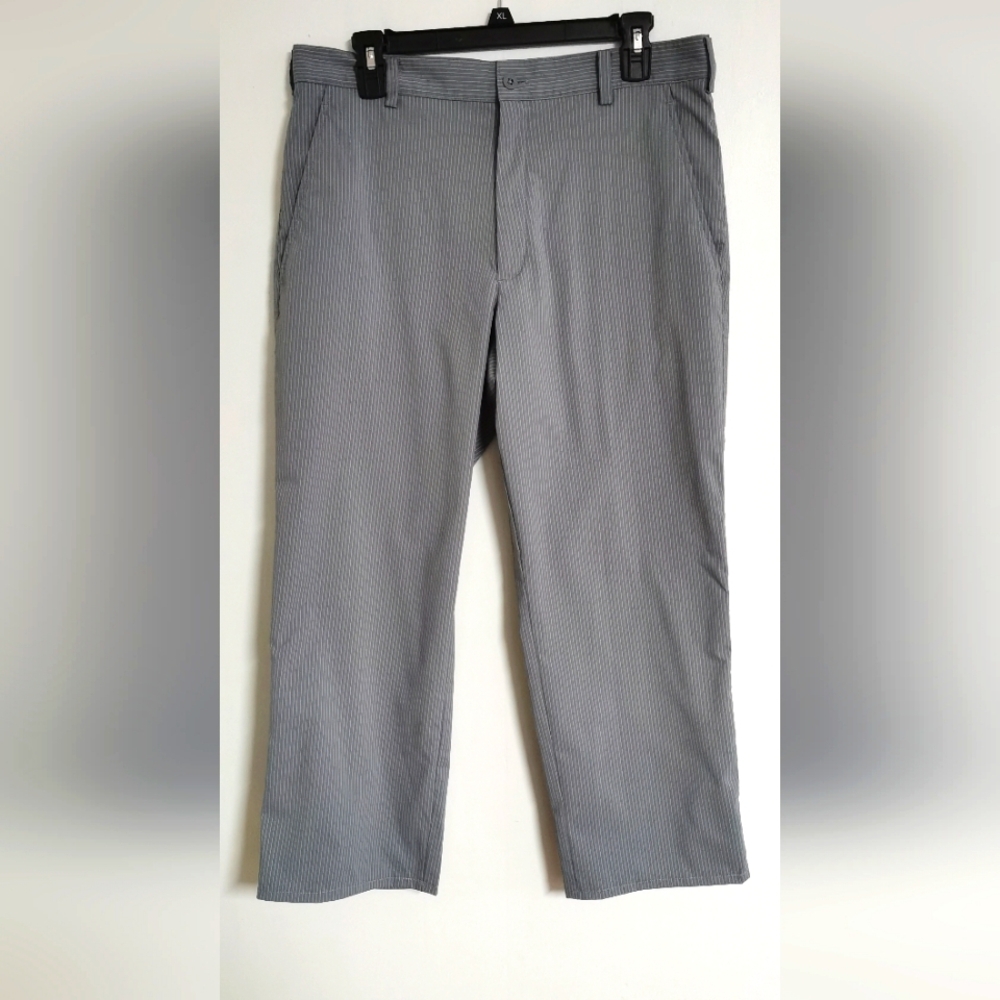Nike Golf Dri-Fit 32X32 M Gray White Striped Pants